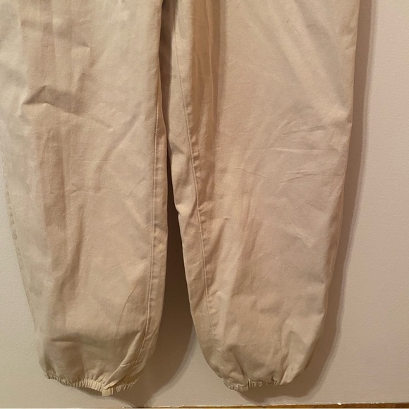 Aerie Cream Utility Jumpsuit – Size M – Button Front / Drawstring Waist - EUC - Picture 3 of 7